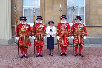 Janice Bradley MBE and Beefeaters