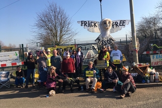 Misson springs fracking protest