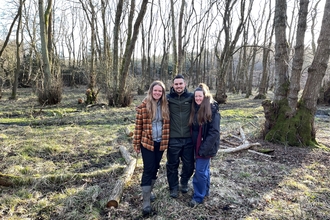 NWT Engagement Team stood in woodland