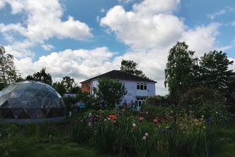 A wide shot of Oasis Community Centre.