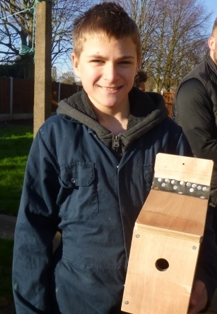 Young Roots nest box building HLF