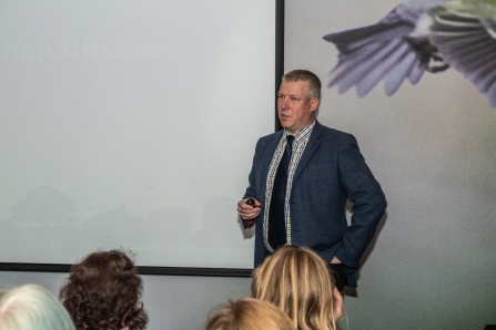 Paul Wilkinson, CEO of Nottinghamshire Wildlife Trust at Members Day & AGM 2019