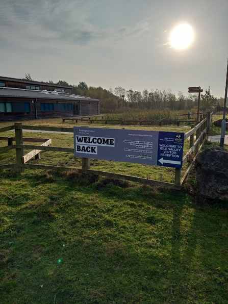 Idle Valley welcome back sign