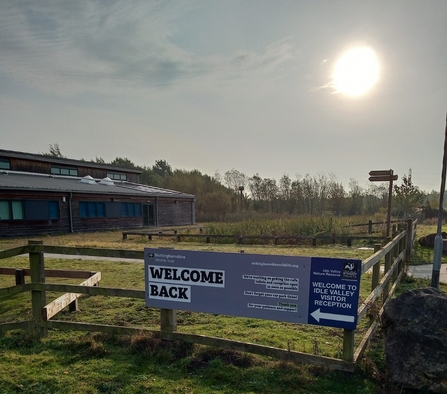 Idle Valley welcome back sign