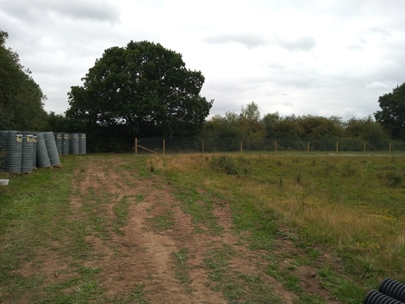 Idle Valley beaver enclosure under construction