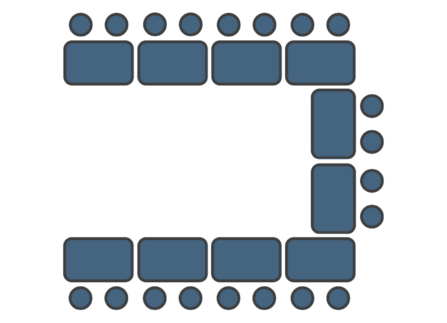 Attenborough conference room layouts - u shape