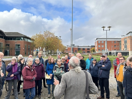 Nottinghamshire Wildlife Trust members at the Island Quarter