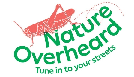 Nature Overheard: Tune in to your streets - with stylised grasshopper logo